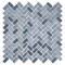 Andova Tiles SAMPLE-Velmo 1 in. x 1.25 in. Glass Mosaic Wall Tile SAM-ANDVEL1015 - alternate 4